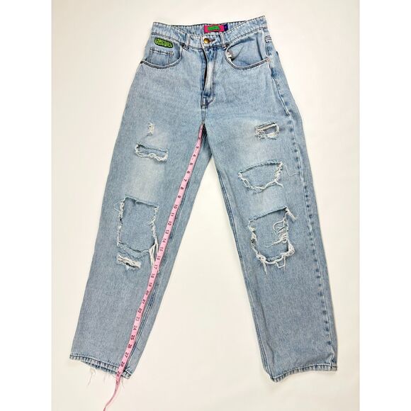 Empyre Jeans Tori Billie Wash Skate Distressed Y2K Size 3 - Picture 4 of 7